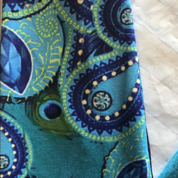 Peacock feathers CP size Tween leggings - Picture 3 of 4